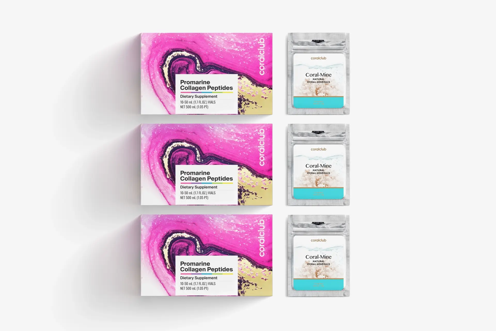 პრომარინი კოლაგენის პეპტიდები & კორალ-მაინი