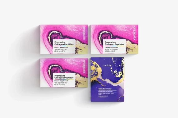 Promarine Collagen Tripeptides + Skin Harmony Biocellulose Facial Mask