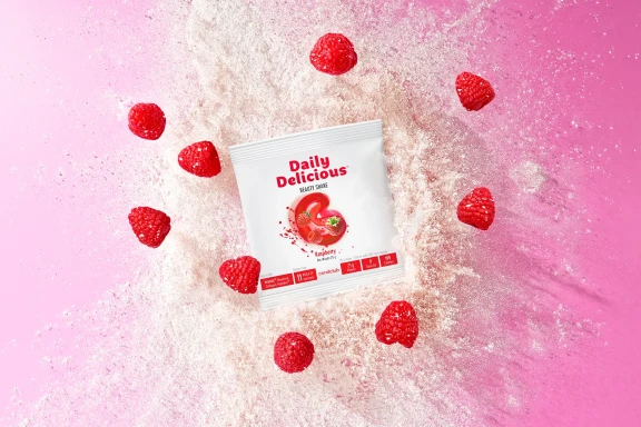 დეილი დელიშეს ბიუთი შეიკი ჟოლო